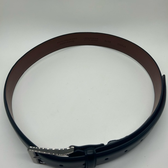 Brand new Perry Ellis Portfolio Black Leather Belt - Picture 1 of 6